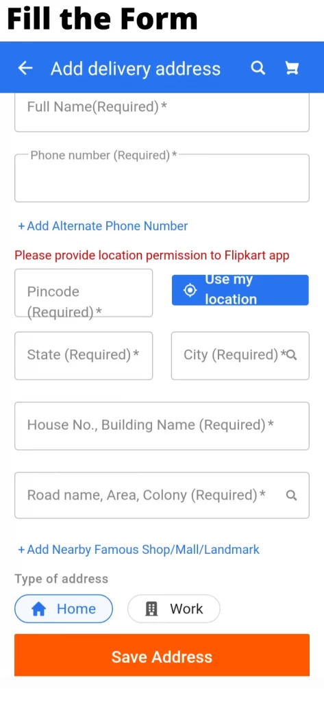 How to Change Billing Address In Flipkart