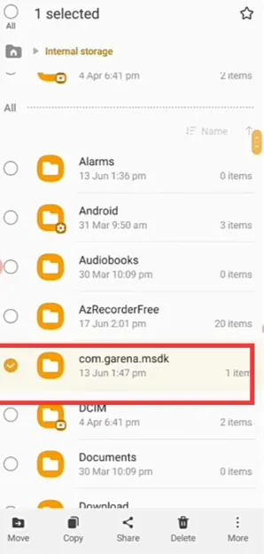 Delete free fire account