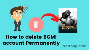 delete BGMI account