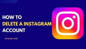 delete an Instagram account