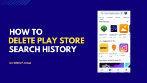 delete your play store search history