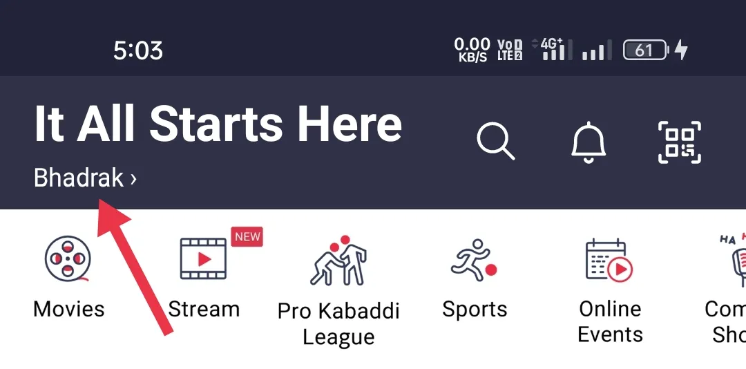 Book Ticket in BookMyShow
