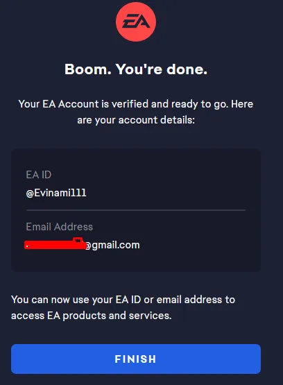 Create an EA Account