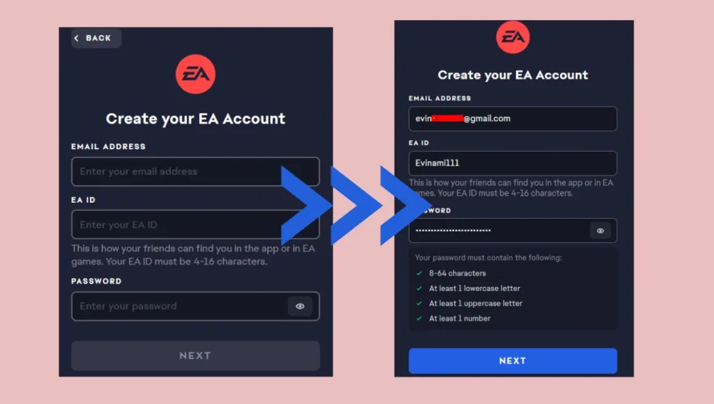 Create An EA Account