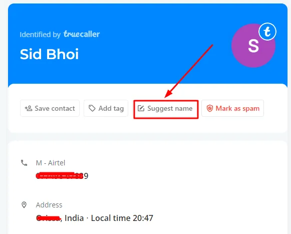 Change Truecaller Name