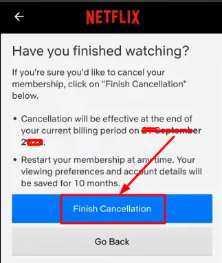 Delete Netflix Account