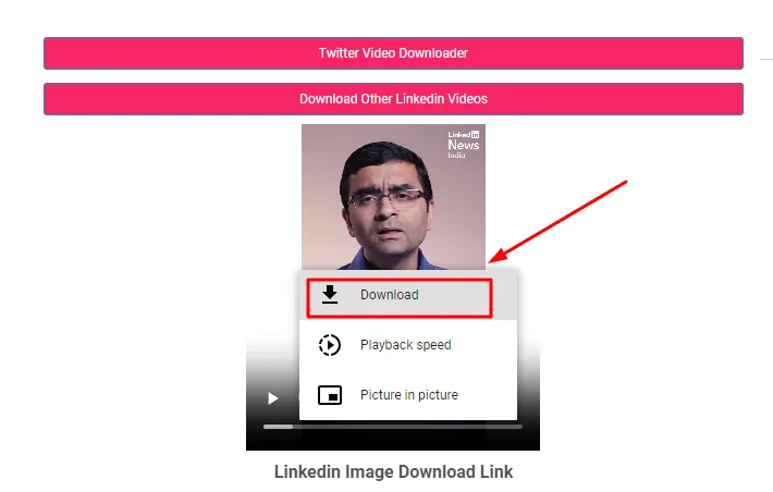 Download Linkedin Video