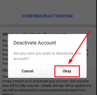 Delete Flipkart Account