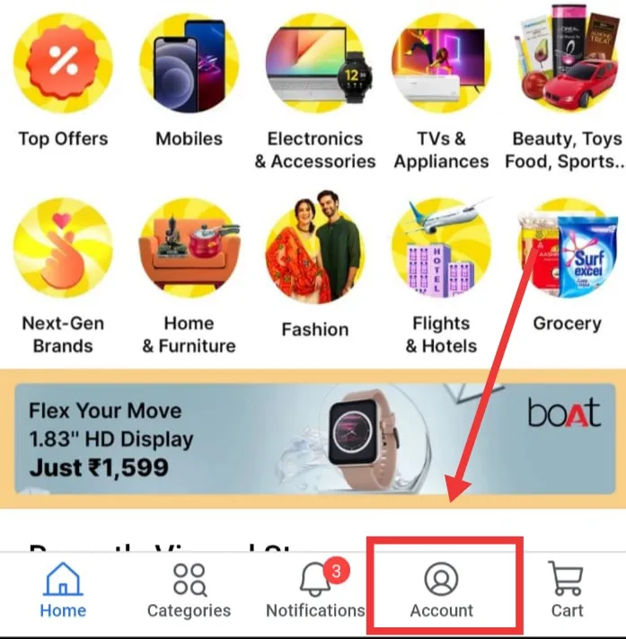Delete Flipkart Account