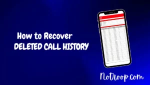 Recover Deleted Call History